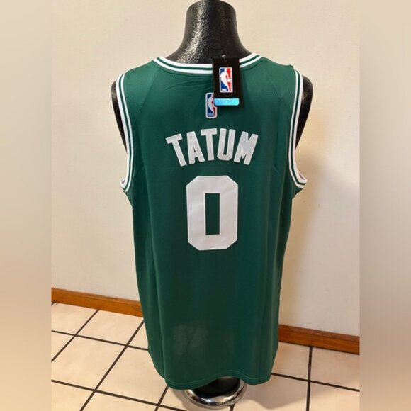 Boston Celtics Jayson Christopher Tatum Jr. # 0 Jersey Green/White , Unisex - Picture 9 of 12
